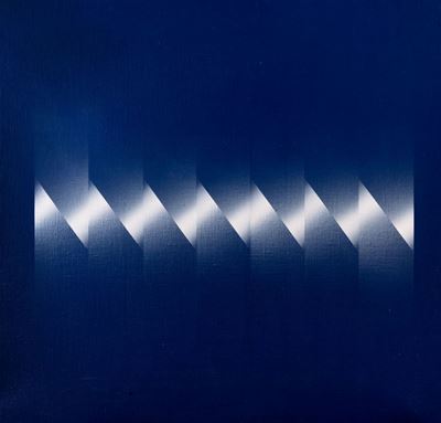 Cromo Vibrazione Luce Blu-bianco