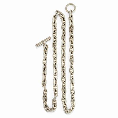 Collana in argento a maglia marinara