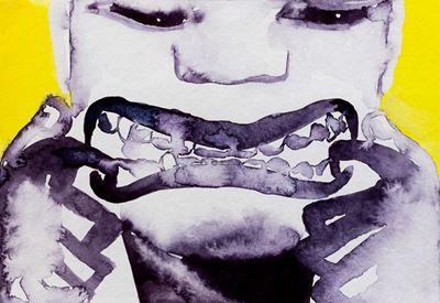 Senza titolo (Evening raga), acquarello su carta, 1992