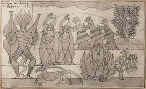 Disegno per arazzo