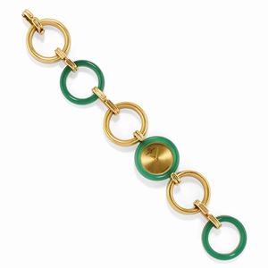 Orologio con crisoprasio, 1970 circa