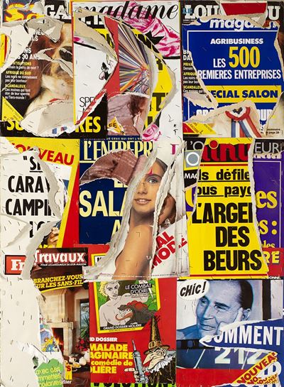Carrefour Arts & Métiers, decollage su poliplat, 1987