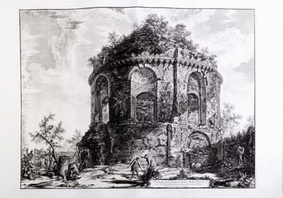 Veduta del Tempio Detto della Tosse sulla Via Tiburtina, un Miglio Vicino a Tivoli