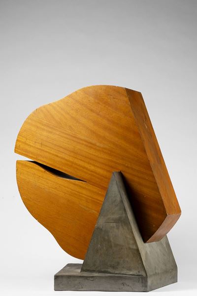 Scultura in legno e ferro