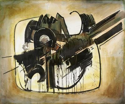 Senza titolo, olio su tela, 1959