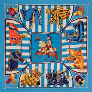 Hermès - Foulard Chocs en Plumes