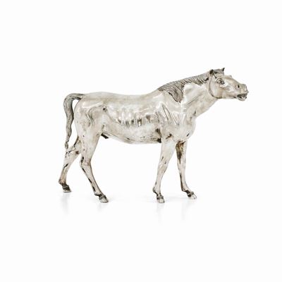 Cavallo, laminato in argento, Europa XX secolo