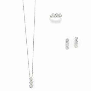 Demi parure con diamanti