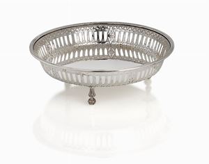 ALZATA TONDA IN ARGENTO, CESA, ALESSANDRIA,CIRCA 1950-1967