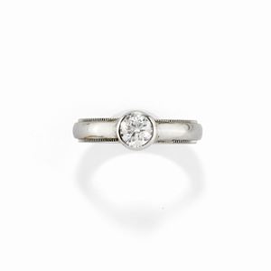 A platinum and diamond ring, Tiffany &amp; Co.