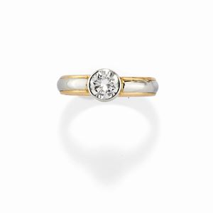 A platinum, 18K yellow gold and diamond ring, Tiffany &amp; Co.
