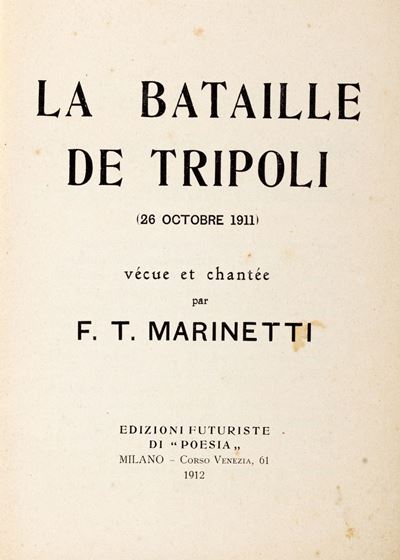 La Bataille De Tripoli, 1912