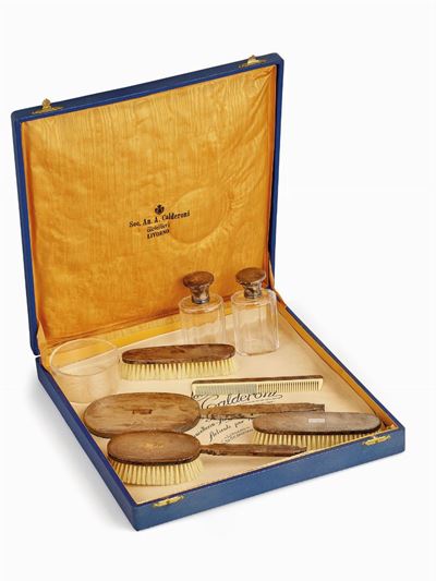 SET DA TOILETTE IN ARGENTO 925, Firenze, 1930-1944