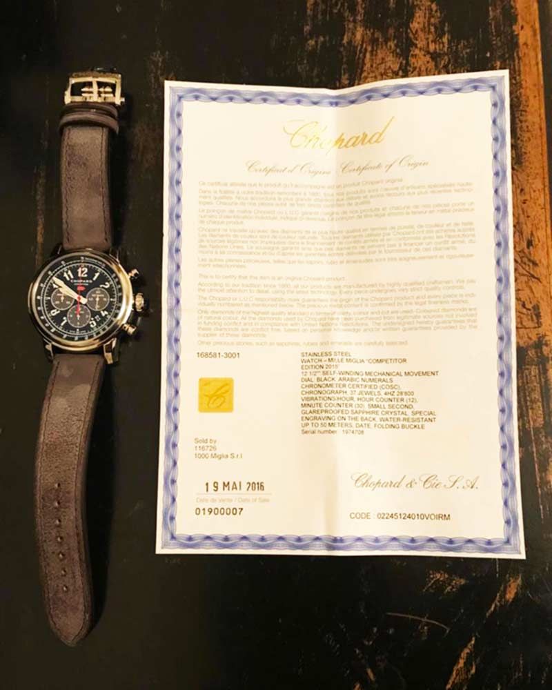 OROLOGIO CHOPARD ANNO MILLE MIGLIA 2013,