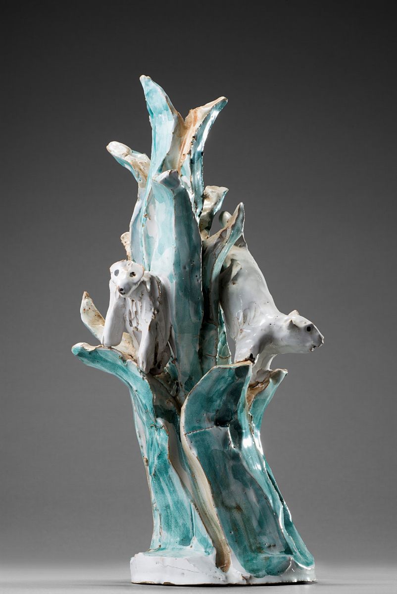 Arturo Martini - Scoiattoli, ceramica policroma, 1929-1930