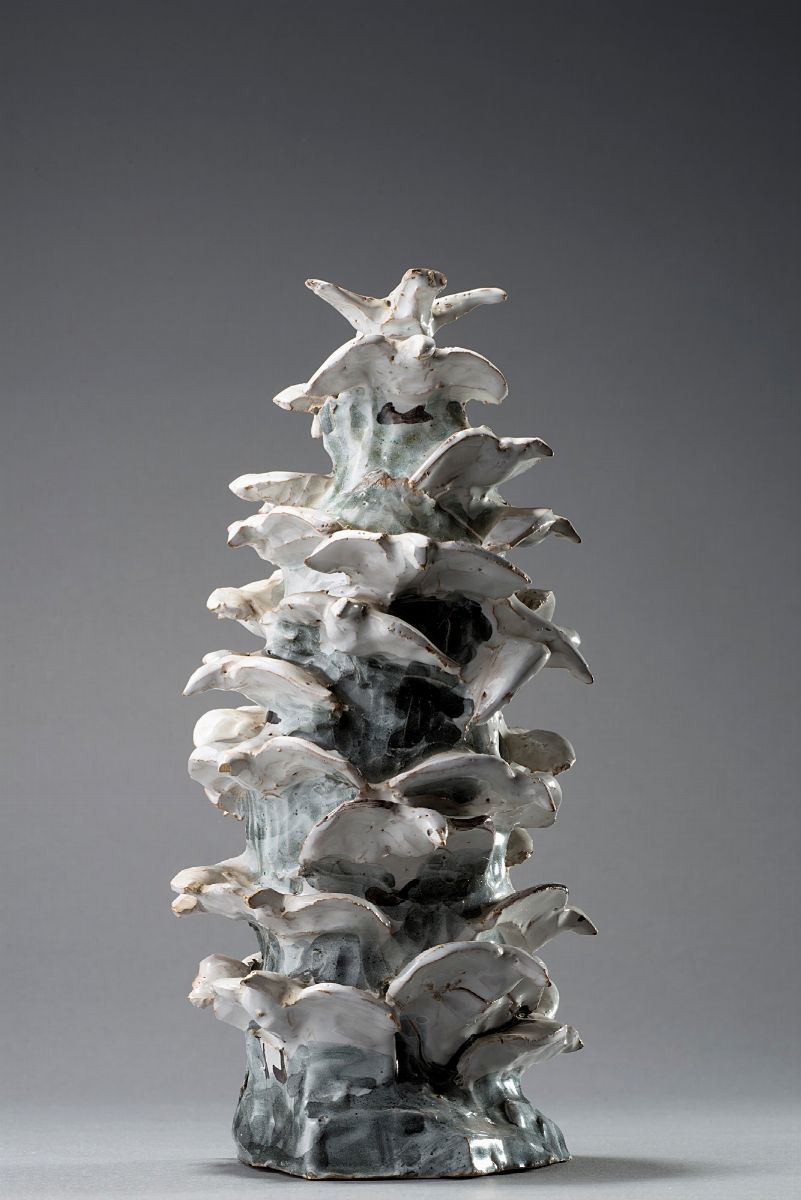 Arturo Martini - Lo sciame di gabbiani, ceramica policroma, 1929-1930