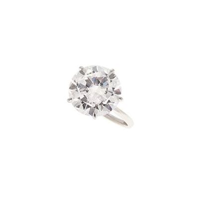Anello Solitario in Platino e Diamante C
