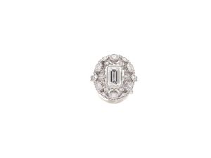 ANELLO IN DIAMANTI
in oro bianco 18K a m
