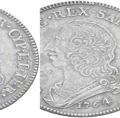 SAVOIA, Carlo Emanuele III (1730-1773), Mezzo scudo 1764