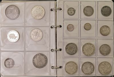 Collezione di Monete, Lotto di 68 unità (2 italiane e 66 estere) di cui prevalenti in argento