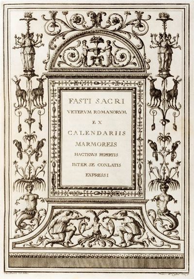 Fastorum Anni Romani a Verrio Flacco Ordinatorum Reliquiae Ex Marmorearum Tabularum Fragmentis Pr...