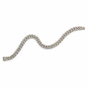 A 18K white gold and diamond bracelet