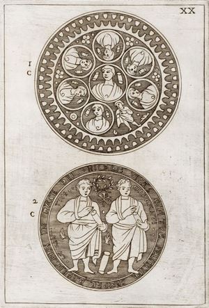 Observations on some fragments of ancient glass vases adorned with figures found in the cemeteries of Rome