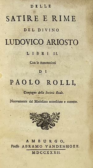 Of satires and rhymes ... with the annotations of Paolo Rulli