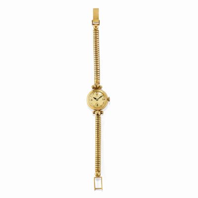 Orologio da donna, oro giallo 18K, circa 1950