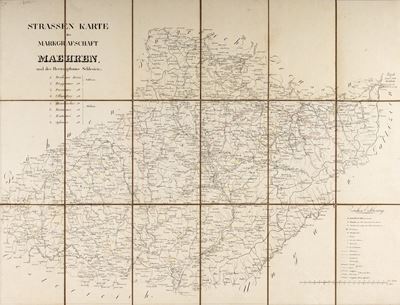 Strassen Karte Der Markgrafschaft Maehren
