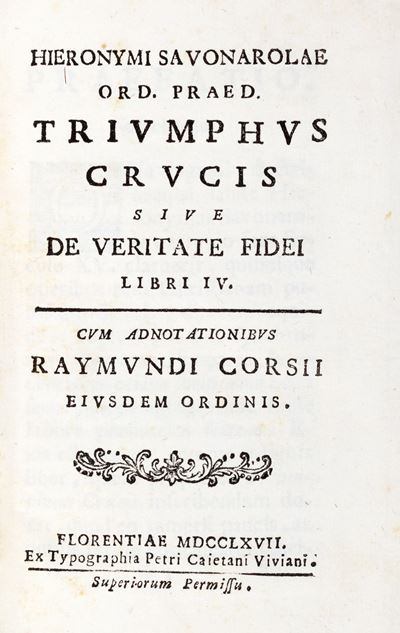 Triumphus Crucis Sive De Veritate Fidei