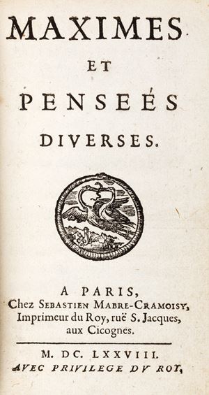 Maximes et pensees diverses