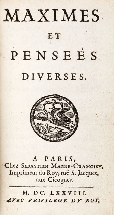 Maximes Et Pensees Diverses
