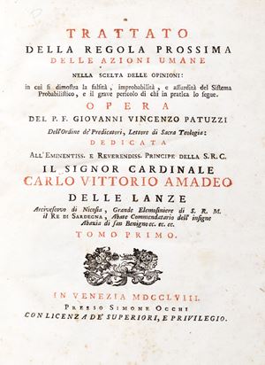 Trattato della regola prossima delle azioni umane