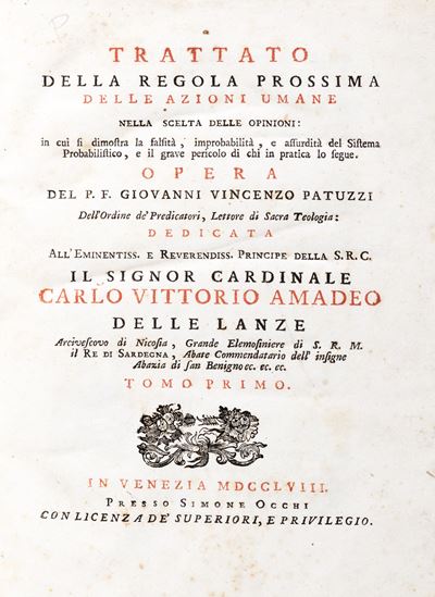 Trattato della Regola Prossima delle Azioni Umane