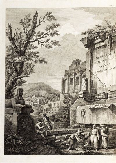 Ruins Of The Palace Of The Emperor Diocletian At Spalatro in Dalmatia