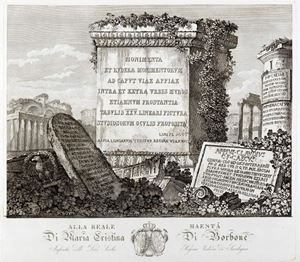 Carlo Labruzzi - Monumenti e ruderi che veggonsi lungo i lati delle prime due miglia della via Appia 