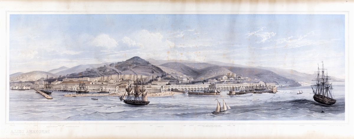 Adrien Cuvillier, Jean Jacottet - Panorama della Città di Trieste con i Nuovi Fabbricati del...