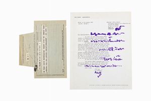 Letter with signature and drawing