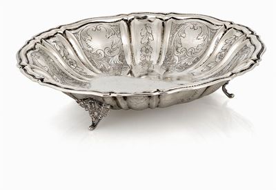 BOWL IN ARGENTO, Italia, inizio XX secolo, Miracoli Milano