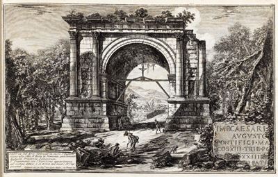 Alcune Vedute di Archi Trionfali ed Altri Monumenti Innalzati da Romani Parte De Quali Si Veggono...