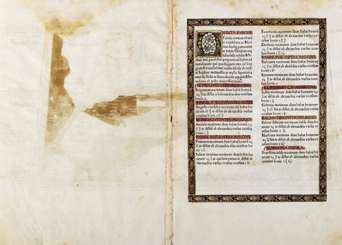 [Tabula quinta Europa- Recia - Vindelitia - Noricum - Superior - Pannonia inferior Illyris et Lib...