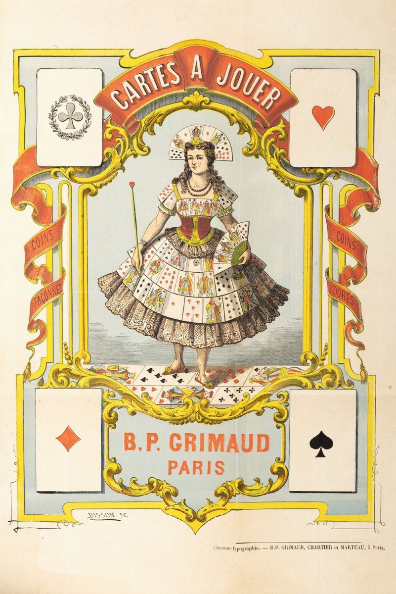 Ancien Jeu De Cartes – Enseignes Latines – BP GRIMAUD – 47/48 Cartes – Bel état