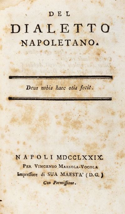 Del Dialetto Napoletano