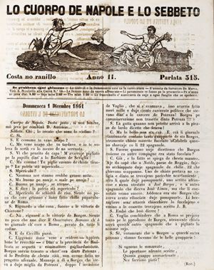Rivista - Satira - Lo cuorpo de Napole e lo Sebbeto