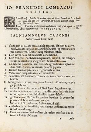 Synopsis eorum, quae de balneis, aliisque miraculis Puteolanis scripta sunt.