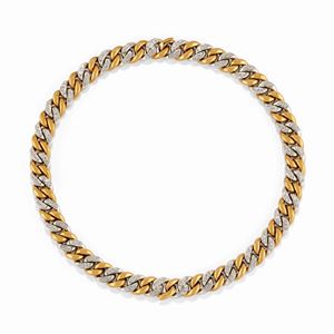 A 18K two-color gold and diamond necklace, Pomellato