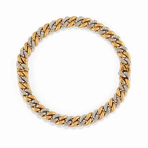 A 18K two-color gold and diamond necklace, Pomellato
