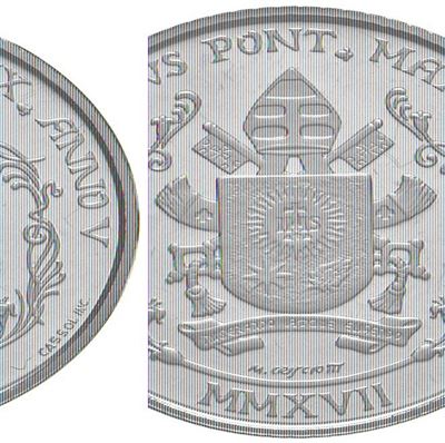 Moneta 20 Euro, Papa Francesco, 2017, Oro 917