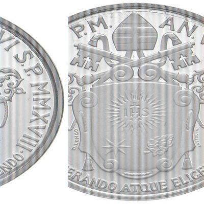 Papa Francesco, 50 euro 2018, L'Ascensione di Cristo, Oro 917
